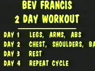 Old-school Bev Working Out
